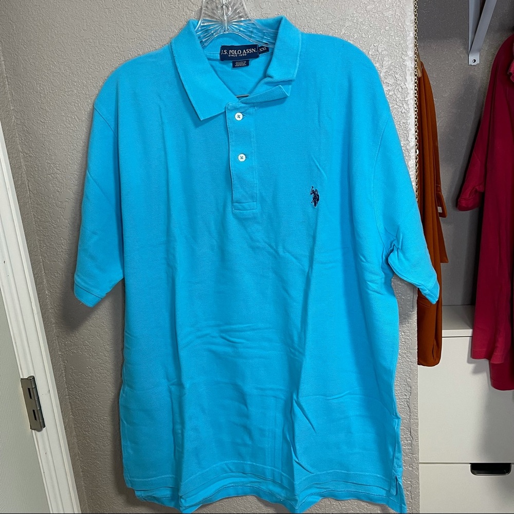 Men’s US Polo Assn. XXL 
Teal Polo Shirt